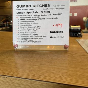 Gumbo Kitchen - Lunch specials - Chinese Near Me - Visalia, California Gumbo Kitchen - Lunch specials - Chinese Near Me - Visalia, California