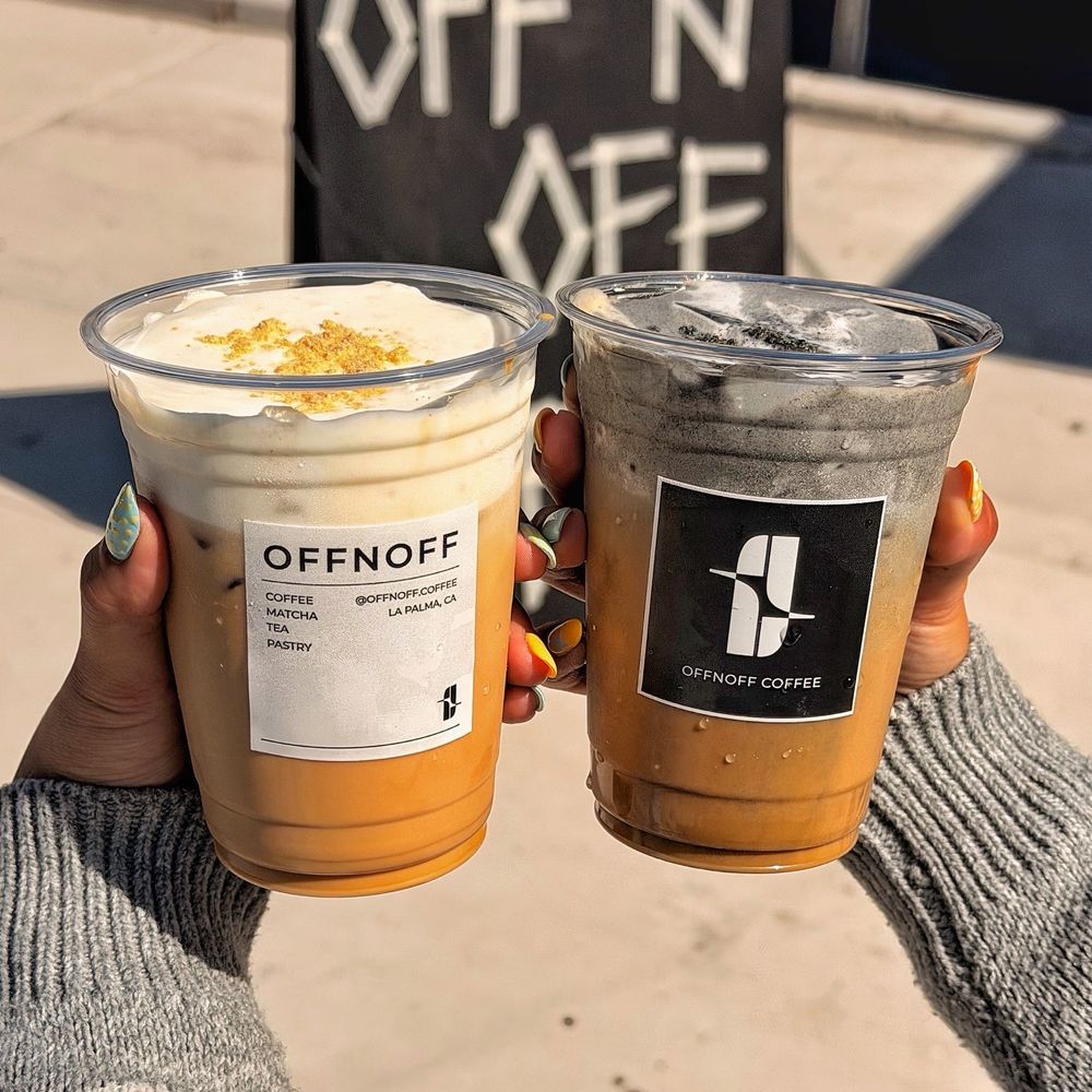 OFFNOFF COFFEE - On Latte & Off Latte (Instagram: foodwithbros) - Coffee & Tea Near Me - La Palma, California OFFNOFF COFFEE - On Latte & Off Latte (Instagram: foodwithbros) - Coffee & Tea Near Me - La Palma, California