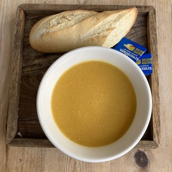 The Commercial Hotel - Carrot & Orange soup, £5.95 - Hotels Near Me - Penzance, CON