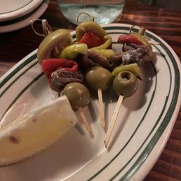 Olives and peppers, anchovies Olives and peppers, anchovies