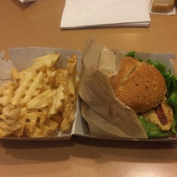 Chick-fil-A - Grilled chicken sandwich and waffle fries = yummy - Fast Food Near Me - Springfield, Virginia Chick-fil-A - Grilled chicken sandwich and waffle fries = yummy - Fast Food Near Me - Springfield, Virginia