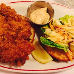 Jackson & Rye - Buttermilk chicken sandwich with spicy cabbage slaw and chipotle mayo
