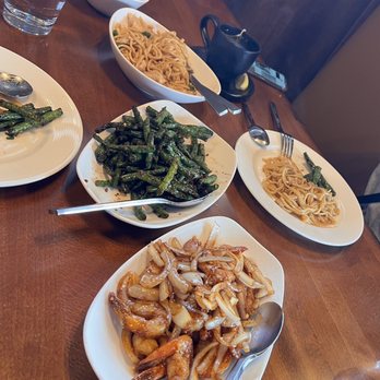 Burma Light - Coconut rice, Stir-Fried Butter Noodle, Burma String Beans and Honey Shrimp. - Noodles Near Me - Folsom, California Burma Light - Coconut rice, Stir-Fried Butter Noodle, Burma String Beans and Honey Shrimp. - Noodles Near Me - Folsom, California