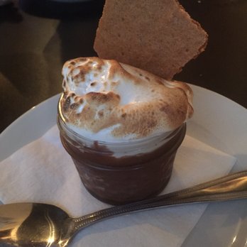 The Sage Rabbit - Chocolate pots de creme with toasted marshmallow and house-made graham cracker. - New American Near Me - Lexington, Kentucky