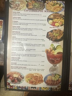 Menu photo 3 Casa Nueva Mexican Restaurant Houston, TX