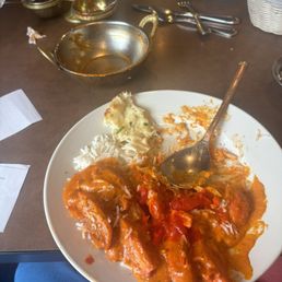 Butter Chicken, Garlic Naan Butter Chicken, Garlic Naan