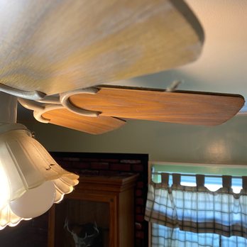 Real World Cleaning Services of Logan - Dust webs still on ceiling fan in dining room - Home Cleaning Near Me - Logan, Ohio