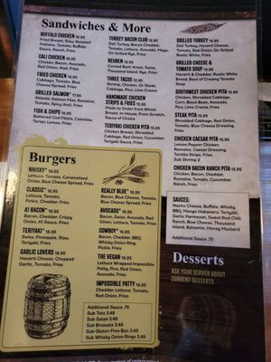 Menu photo 2 Whisky West Seattle, WA