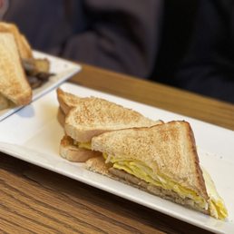 two sandwiches on a plate two sandwiches on a plate