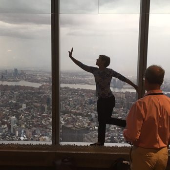 One World Observatory - I saw this lady posing for the camera. I had to! - Observatories Near Me - New York, New York