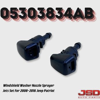 JSD Auto Parts - 05303834AB Windshield Washer Nozzle Sprayer Jets For 2008-2016 Jeep Patriot - Auto Parts & Supplies Near Me - Phoenix, Arizona JSD Auto Parts - 05303834AB Windshield Washer Nozzle Sprayer Jets For 2008-2016 Jeep Patriot - Auto Parts & Supplies Near Me - Phoenix, Arizona