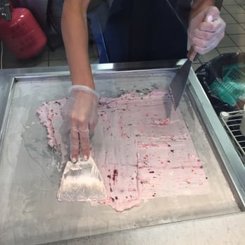 ICICLES - Preparing the ice cream rolls - Ice Cream & Frozen Yogurt Near Me - San Jose, California ICICLES - Preparing the ice cream rolls - Ice Cream & Frozen Yogurt Near Me - San Jose, California