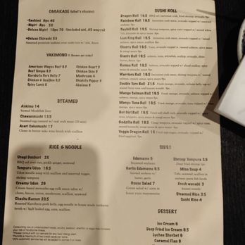 Ichika Izakaya - Menu Oct 2026 - Sushi Bars Near Me - San Bruno , California