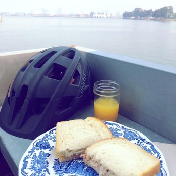 Mosley's Cafe - Bike break lunch with mimosa. - Cafes Near Me - Alameda, California