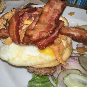 The Fix Burger Bar - Phenomenal burger with cooks hair in the egg - Burgers Near Me - Worcester, Massachusetts