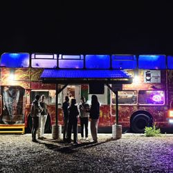 Double Up - Nighttime cocktails at the bus