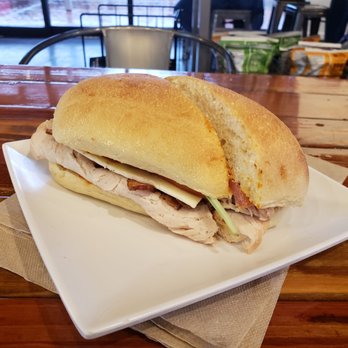 Journey Coffee - Turkey and bacon sandwich on ciabatta. - Coffee & Tea Near Me - Vacaville, California