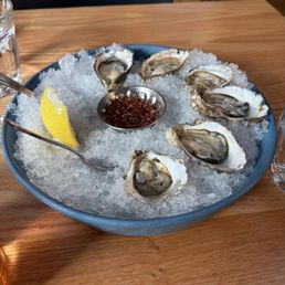 Oysters on the half shell Oysters on the half shell