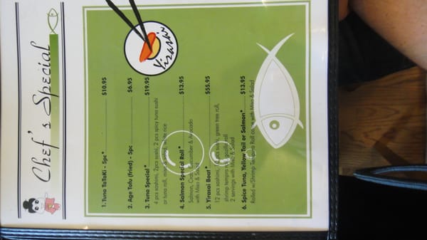 Menu photo 8 Yirasai Sushi & Cafe Potomac, MD Menu photo 8 Yirasai Sushi & Cafe Potomac, MD