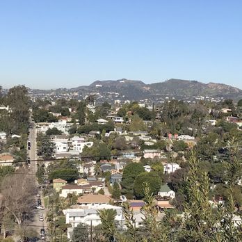 Baxter Stairways - View from the Stairs towards Hollywood Sign and Observatory. - Local Flavor Near Me - Los Angeles, California