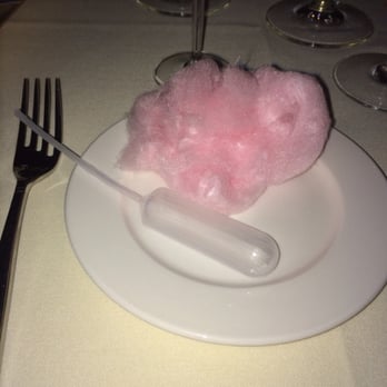 Forepaugh's Restaurant - The cotton candy and aroma applicator appetizer that came with the valentines day five course meal. SERIOUSLY? This is a course? - New American Near Me - Saint Paul, Minnesota