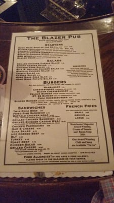 Menu photo 8 The Blazer Pub North Salem, NY