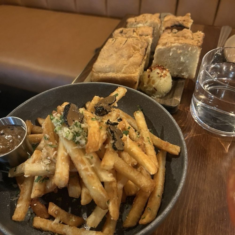 Oakhill Wine + Bistro - Truffle fries, focaccia bread - Wine Bars Near Me - Fresno, California Oakhill Wine + Bistro - Truffle fries, focaccia bread - Wine Bars Near Me - Fresno, California