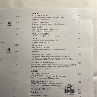 Menu photo 1 Saluti Carnevino Zacatecas, ZAC