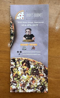 Menu photo 1 Papa’s Gourmet Pizza Vancouver, BC Menu photo 1 Papa’s Gourmet Pizza Vancouver, BC