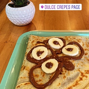 Dulce Crepes - Banana Nutella Crepe Create Your Own Sweet with 2 Topping - Creperies Near Me - Fairfax, Virginia Dulce Crepes - Banana Nutella Crepe Create Your Own Sweet with 2 Topping - Creperies Near Me - Fairfax, Virginia