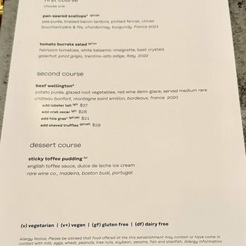 Gordon Ramsay Hell’s Kitchen - Menu - Bars Near Me - Mashantucket, Connecticut