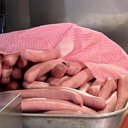 Room temp hot dogs covered in flies Room temp hot dogs covered in flies