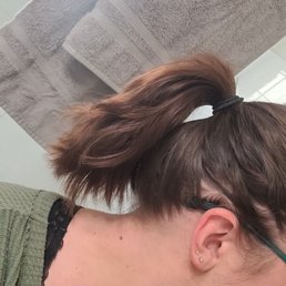 My hair after a trip to great clips.
