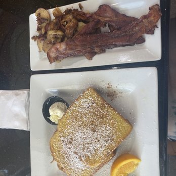 Keke's Breakfast Cafe - French toast, home fries and bacon (create your own) - Breakfast & Brunch Near Me - Boca Raton, Florida