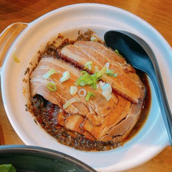 Noodle Nine - Sichuan Style Steamed Pork Belly with Sichuan Yacai - Noodles Near Me - Redmond, Washington Noodle Nine - Sichuan Style Steamed Pork Belly with Sichuan Yacai - Noodles Near Me - Redmond, Washington