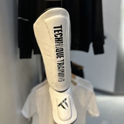 Technique Training - Custom Technique Training Shinguards in white