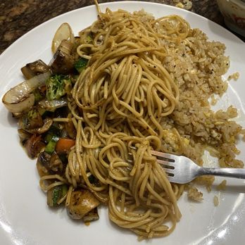 Tsubaki - Hibachi before the shrimp and steak are added - Japanese Near Me - Lufkin, Texas