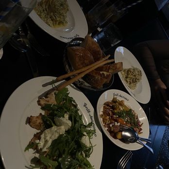 Grill Americano - Chicken, lobster pasta, honey glazed carrots and focaccia - Steakhouses Near Me - Melbourne, VIC
