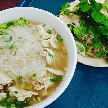 Green Apple PHOever - Chicken Pho with all the delicious fresh trimmings - Korean Near Me - Chicago, Illinois