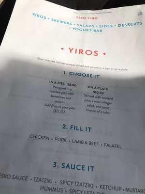 Menu photo 4 Yiro Yiro Philadelphia, PA Menu photo 4 Yiro Yiro Philadelphia, PA