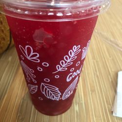 Tropical Stop - Strawberry Slushy with Lychee Boba