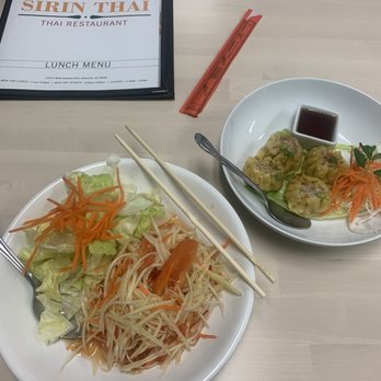 Sirin Thai - Steamed dumplings and Papaya salad - Thai Near Me - Greenville, South Carolina Sirin Thai - Steamed dumplings and Papaya salad - Thai Near Me - Greenville, South Carolina