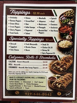 Menu photo 3 Armando's Pizza Zebulon Zebulon, NC