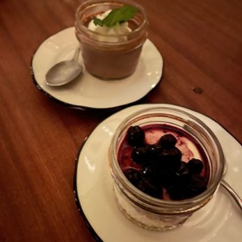& Son Steakeasy - Chocolate mousse and blueberry cheesecake - Speakeasies Near Me - New York, New York & Son Steakeasy - Chocolate mousse and blueberry cheesecake - Speakeasies Near Me - New York, New York