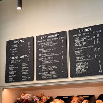 Tilly Bagel Shop - Menu - Coffee & Tea Near Me - Chicago, Illinois