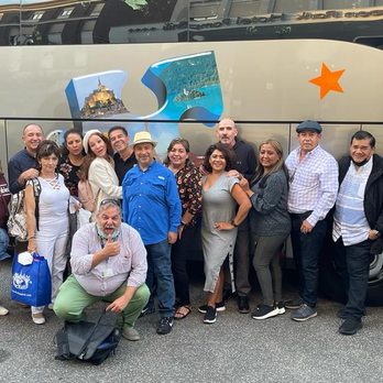 Viatur Travel - Our group with the tour guide and the bus driver - Travel Services Near Me - Montebello, California Viatur Travel - Our group with the tour guide and the bus driver - Travel Services Near Me - Montebello, California