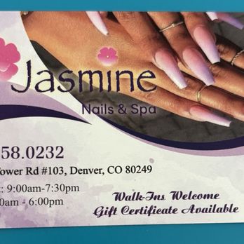 Jasmine Nails & Spa - Business Card - Nail Salons Near Me - Denver, Colorado Jasmine Nails & Spa - Business Card - Nail Salons Near Me - Denver, Colorado