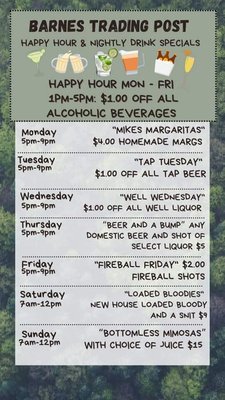 Menu photo 1 Barnes Trading Post Barnes, WI