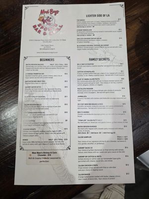 Menu photo 1 Mud Bugs Bar & Grill Little elm, TX Menu photo 1 Mud Bugs Bar & Grill Little elm, TX