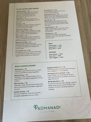 Menu photo 2 Padmanadi Calgary, AB Menu photo 2 Padmanadi Calgary, AB